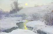 Moonrise at Dusk By Walter Launt Palmer
