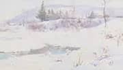 Snow and Open Waters 1898 By Walter Launt Palmer