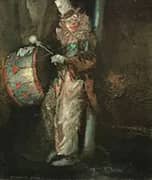 Clown with Drum c1940 By Everett Shinn