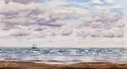 Gathering Clouds A Fishing Boat off The Coast By John Brett