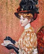 The Cup of Tea By Georges Lemmen