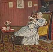 Old Lady in White Seated 1912 By Albert Andre