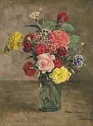 Roses and Carnations By Ilya Mashkov