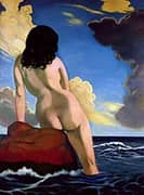 Bather Stormy Sky By Felix Vallotton