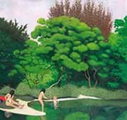 Bathers In The Woods By Felix Vallotton