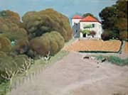 Landscape The House with The Red Roof 1924 By Felix Vallotton