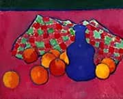Blue Vase with Oranges By Alexej von Jawlensky