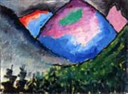 Colored Mountain in The Valley near Oberstdorf By Alexej von Jawlensky