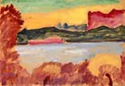 Lake Geneva Landscape By Alexej von Jawlensky