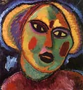 Maiden with Violet Blouse By Alexej von Jawlensky