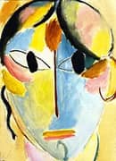 Mystical Head By Alexej von Jawlensky