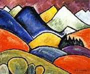 Snowy Mountains Oberstdorf By Alexej von Jawlensky