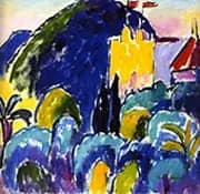 Yellow House Bordighera By Alexej von Jawlensky