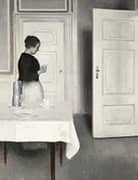 Ida Reading a Letter By Vihelm Hammershoi