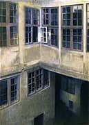 Interior of Courtyard Strandgade By Vihelm Hammershoi