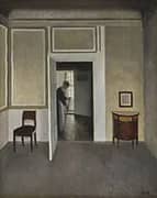 Interior Strandgade 1902 By Vihelm Hammershoi
