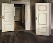 Open Doors 1906 By Vihelm Hammershoi