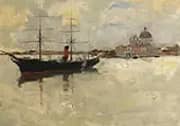 Scene in Venice By Frank Duveneck