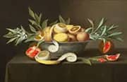 Still Life with Lemons, Oranges and Pomegranate c1660 By Raphaelle Peale