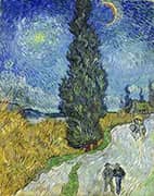 Country Road in Provence by Night 1890 By Vincent van Gogh