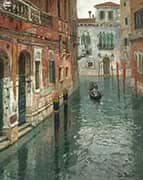 The Canal in Venice By Frits Thaulow