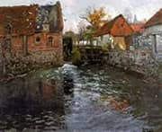 The Mill Pond By Frits Thaulow
