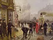 The Fire Brigade Turn out in Kultorvet Copenhagen By Paul Gustav Fischer