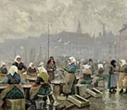 The Fish Market By Paul Gustav Fischer