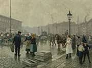 The Fish Market at Gammelstrand Copenhagen By Paul Gustav Fischer