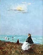 Sur le Plage 1895 By Alfred Stevens