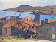 Collioure et Toits Rouges By Henri Jean Guillaume Martin