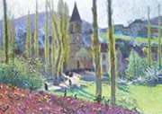 A Church in Labastide du Vert By Henri Jean Guillaume Martin