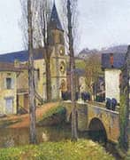 Church Mass at Labastide du Vert By Henri Jean Guillaume Martin
