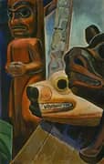 Three Totems 1928 By Emily Carr