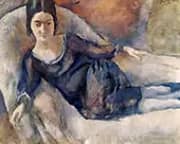 Lady on a Sofa 1925 By Jules Pascin
