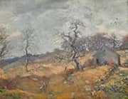 Landscape with Farmhouse By Charles Harold Davis