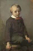 Portrait of a Boy 1856 By August Allebe