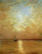 Sunset at Scheveningen By Hendrik Willem Mesdag