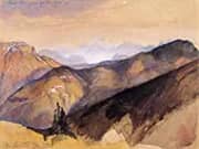 The Yellowstone Range from near Fort Ellis By Thomas Moran
