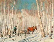 March in The Birch Woods By Clarence Cagnon