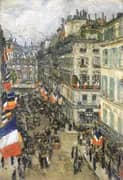 The 14th July Rue Daunou By Childe Hassam