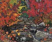 Autumn Leaves Batchewana Algoma c1919 By J.E.H. MacDonald
