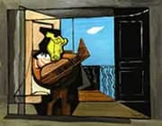 Interior with Balcony By Louis Marcoussis