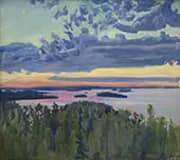 Lake at Sunset By Akseli Gallen Kallela