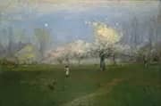 Spring Blossoms Montclair New Jersey c1891 By George Inness