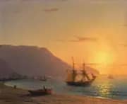Sunset in Crimea 1865 By Ivan Aivazovsky
