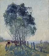 The Wattles 1919 By Elioth Gruner