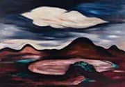 Landscape with Single Cloud c1922 By Marsden Hartley