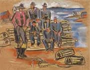 Study for Lobster Fishermen 1940 By Marsden Hartley