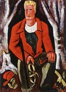 Young Hunter Hering Call to Arms c1939 By Marsden Hartley